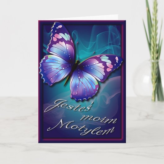 ポーランド語のバレンタインカード シーズンカード (正面)