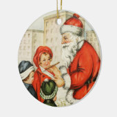 ポーランド語のメリークリスマス装飾 陶器 セラミックオーナメント (左)