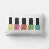 ポーランド語爪、 ネイルのスクリプト名ボトル ランバークッション (正面)