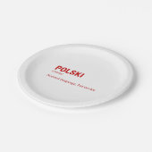 ポーランド語 ペーパープレート (アングル)