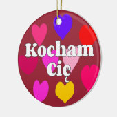 ポーランド語 – 愛してる セラミックオーナメント (左)