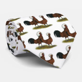 ポーランド語：白い紋付き赤 ネクタイ (ロール)