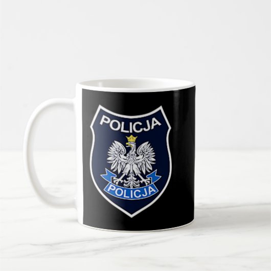 ポーランド警察警察 コーヒーマグカップ (左)