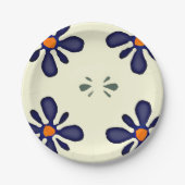 ポーランド陶器のデザインの紙皿 ペーパープレート (正面)