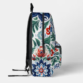 ポーランド陶器プリントカットソーバッグ プリントバックパック (左)