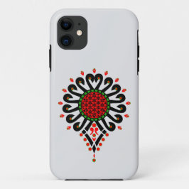 ポーランド高地のフォークパターンのiPhone / iPadケース iPhone 11 ケース
