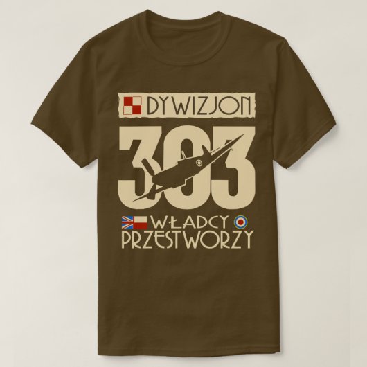 ポーランド303 Tシャツ (デザイン正面)