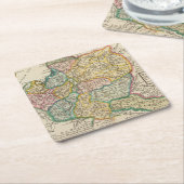 ポーランド6 2 スクエアペーパーコースター (アングル)