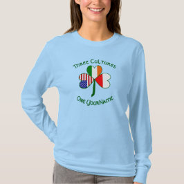 ポーランド・アイルランド・アメリカン シャムロック カスタマイズ Tシャツ