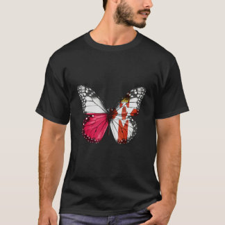 ポーランド アイルランド 国旗 バタフライ Tシャツ