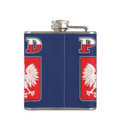 ポーランド・イーグル国旗の盾 フラスク (裏面)