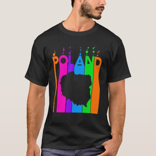 ポーランド カラフル バブルス Tシャツ (正面)