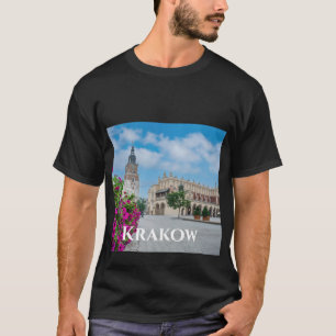 ポーランド・クラクフの広場にある布堂 Tシャツ