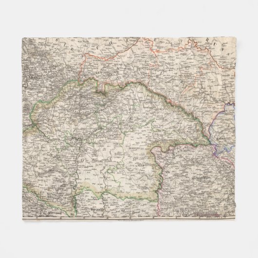 ポーランド、スロバキア フリースブランケット (正面(横))