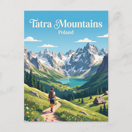 ポーランド タトラ山脈 ポストカード (正面)