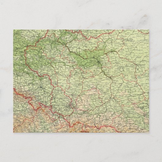 ポーランド&チェコスロバキア ポストカード (正面)