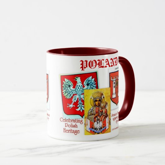 ポーランド: ポーランドの伝統のマグを祝うこと マグカップ (正面右)