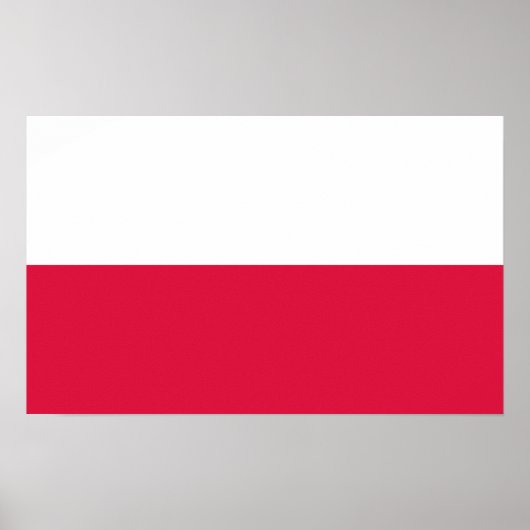 ポーランド – ポーランド国旗 ポスター (正面)
