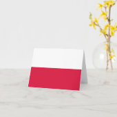 ポーランド(ポーランド)国旗 カード (黄色い花)