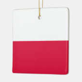 ポーランド(ポーランド)国旗 セラミックオーナメント (左)