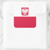 ポーランド/ポール/ポーランド国旗 スクエアシール (バッグ)