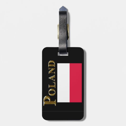 ポーランド ラゲッジタグ (裏面縦)