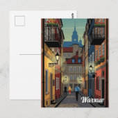 ポーランド ワルシャワ 旅行 ポストカード (正面/裏面)