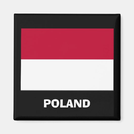ポーランド*国旗のマグネット マグネット (正面)