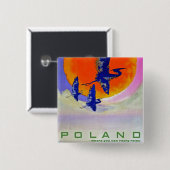 ポーランド 缶バッジ (正面&裏面)