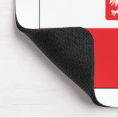 ポーランド《鳥》ハヤブサ国旗 マウスパッド (コーナー)