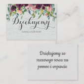ポーランドDzikujutmanyポーランドęで感謝してい感謝 ノートカード (正面/裏面)