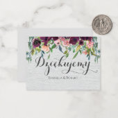 ポーランドDzikujutmanyポーランドęで感謝してい感謝 ノートカード (正面/裏面インサイチュ)