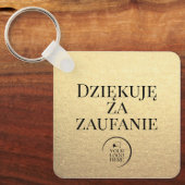 ポーランドęでのビジネスに感謝 キーホルダー (正面)
