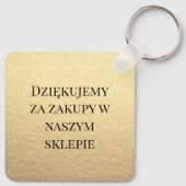 ポーランドęでのビジネスに感謝 キーホルダー (裏面)