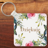 ポーランドęギフト文字ギフトにカスタム感謝 キーホルダー (正面)