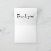 ポーランドę感謝していの金ゴールドでエレガントす サンキューカード (内部)