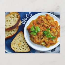 ポーラン伝統的ド食品、ポストクロス用はがき ポストカード