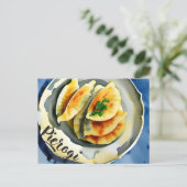 ポーラン伝統的ド食品、ポストクロス用はがき ポストカード (スタンド正面)