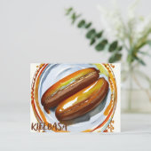 ポーラン伝統的ド食品、ポストクロス用はがき ポストカード (スタンド正面)