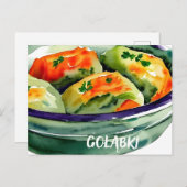 ポーラン伝統的ド食品、ポストクロス用はがき ポストカード (正面/裏面)