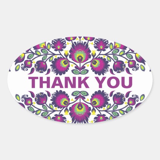 🤩💜ポーラン素晴らしドフォークワイシナンキ 楕円形シール (正面)