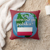 ポーラン話ドは?ポーランド語。国旗とグローブ クッション (ブランケット)