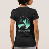 ポーラーエクスプレス電車デザイン レディース Tシャツ (裏面)