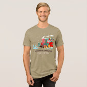 ポーラーエクスプレス クリスマス サンタの電車冒険 トライブレンドTシャツ (正面全面)