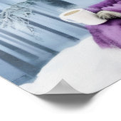 ポーラークマ飲みコーヒー ポスター (角)