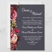 ポーラーナイトグレーの菊 招待状 (正面)