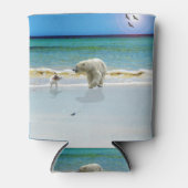 ポーラーベアがジャック・ラッセルと出会うクーラーボックス 缶クーラー (正面)