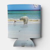 ポーラーベアがジャック・ラッセルと出会うクーラーボックス 缶クーラー (裏面)