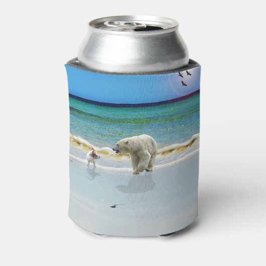ポーラーベアがジャック・ラッセルと出会うクーラーボックス 缶クーラー (缶裏面)