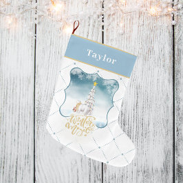 ポーラーベアとペンギンクリスマスストッキング ラージクリスマスストッキング